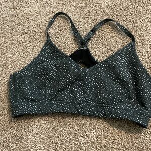 Zella Green Bralette with White Dots
